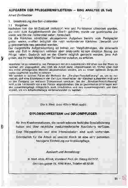 Vorschauseite 1: Aufgaben der Pflegedienstleiterin - eine Analyse (II. Teil)
