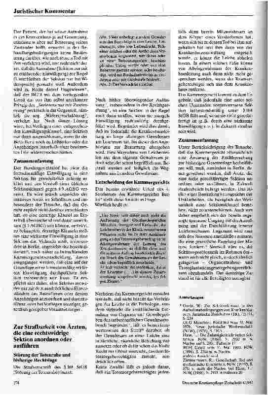 Vorschauseite 2: Sektionsklauseln, unverzichtbar oder fauler Trick?