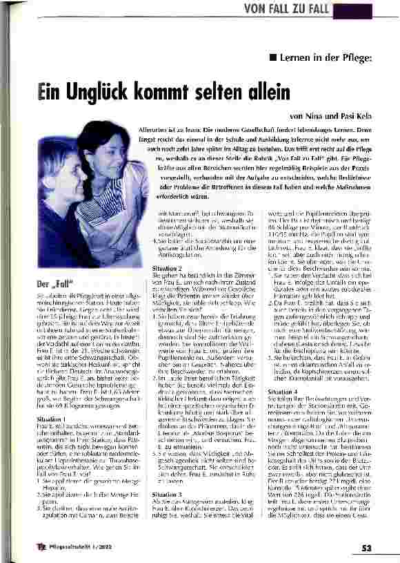 Vorschauseite 1: Ein Unglück kommt selten allein