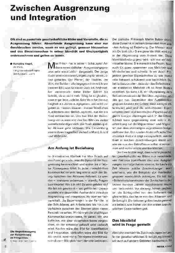 Vorschauseite 1: Zwischen Ausgrenzung und Integration