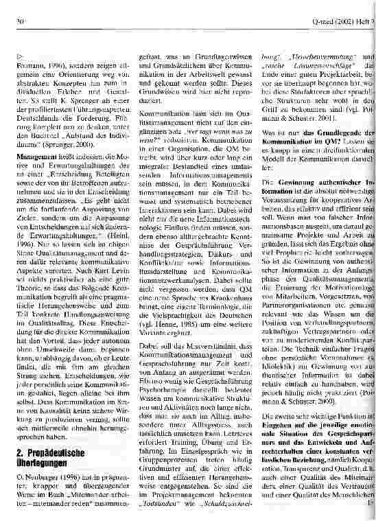 Vorschauseite 2: Kritisch-konstruktive Kommunikation im Qulitätsmanagement