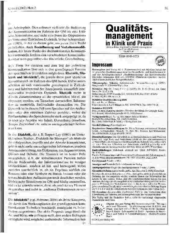 Vorschauseite 3: Kritisch-konstruktive Kommunikation im Qulitätsmanagement