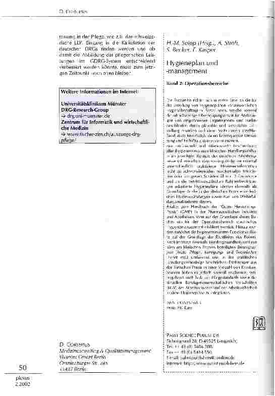 Vorschauseite 2: Anästhesiepflege und Intensivtherapie im DRG-System Wo ist die Pflege berücksichtigt?