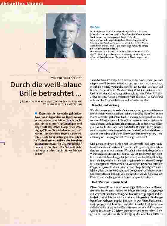 Vorschauseite 1: Durch die weiß-blaue Brille betrachtet ...