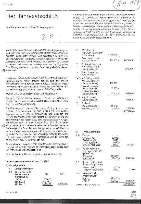 Vorschauseite 1: Der Jahresabschluß