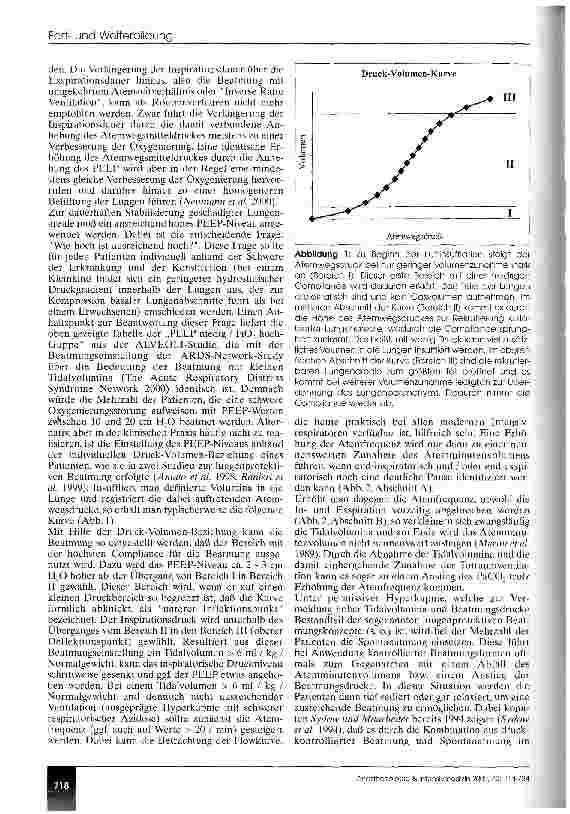 Vorschauseite 5: Moderne Konzepte in der maschinellen Beatmung (CME 11/02)