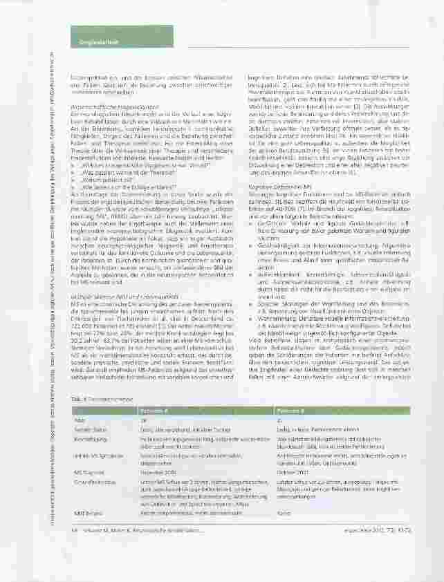 Vorschauseite 2: Neurologische Rehabilitation bei Multipler Sklerose