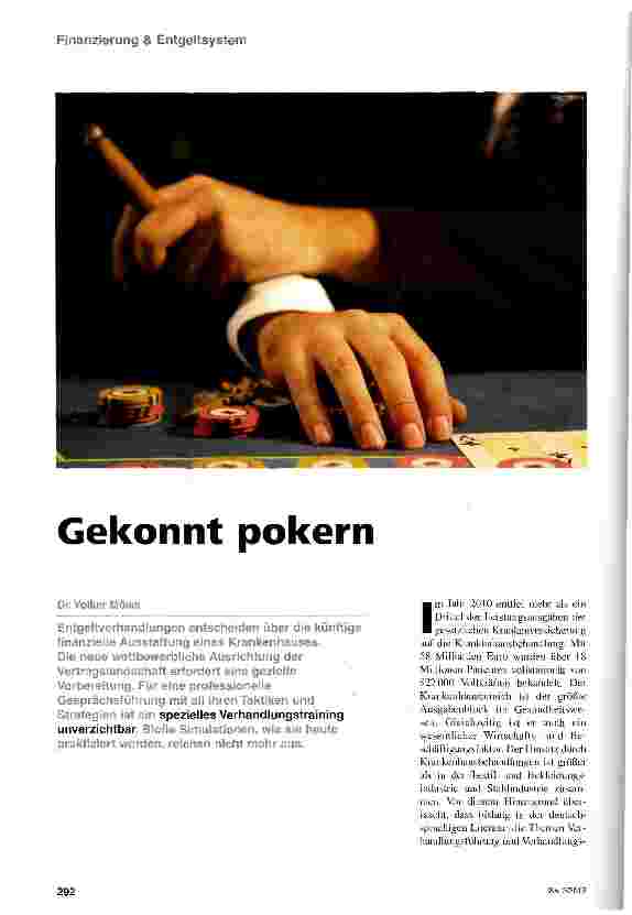 Vorschauseite 1: Gekonnt pokern