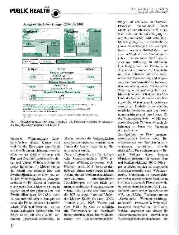 Vorschauseite 2: Flächenentwicklungen für Wohnzwecke