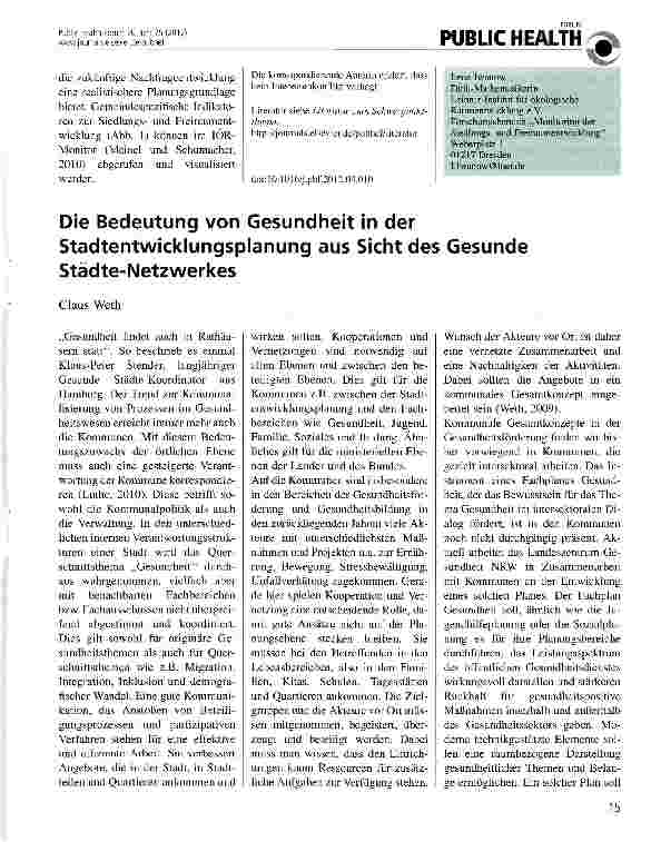 Vorschauseite 3: Flächenentwicklungen für Wohnzwecke