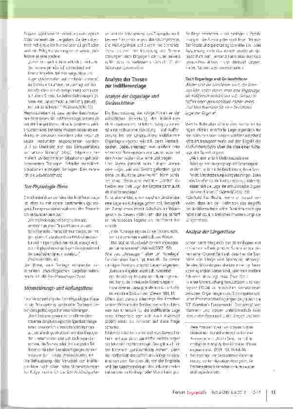 Vorschauseite 2: Probleme der Idee einer Indifferenzlage im Sprechen