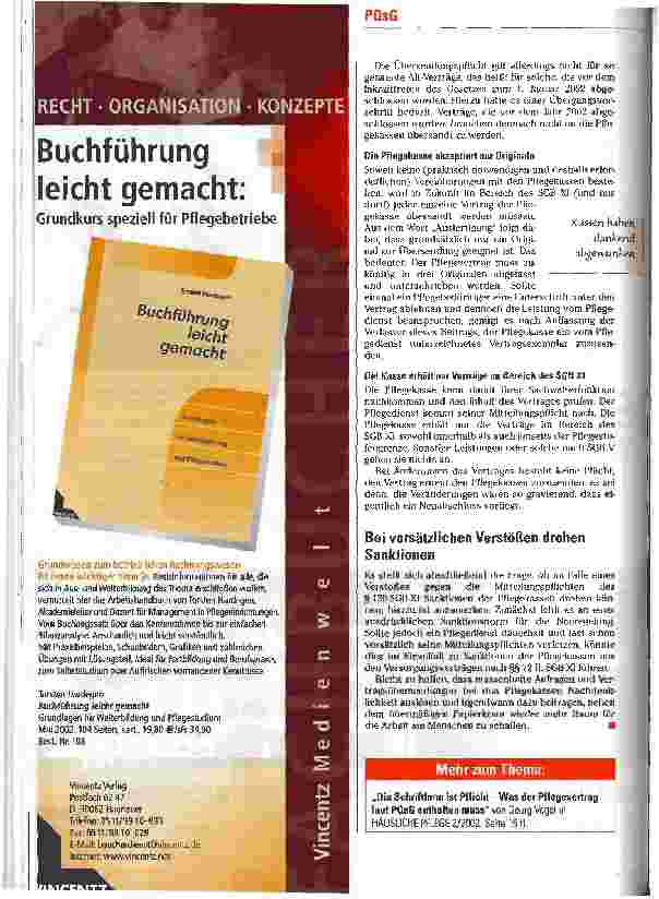 Vorschauseite 3: Pflegende als Agenten der Kassen?