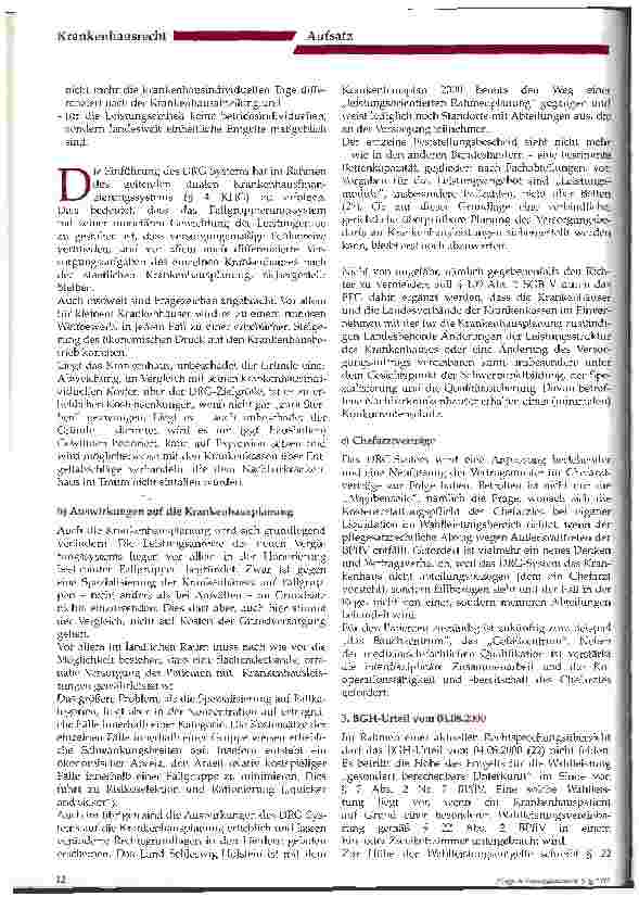 Vorschauseite 4: Aktuelle Fragen des Krankenhausrechts (1) Teil 1