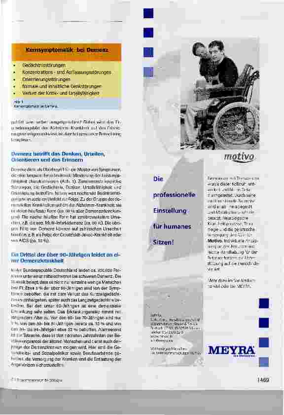 Vorschauseite 2: Ressourcen orientierte Physiotherapie mit dementen Patienten in der Gruppe
