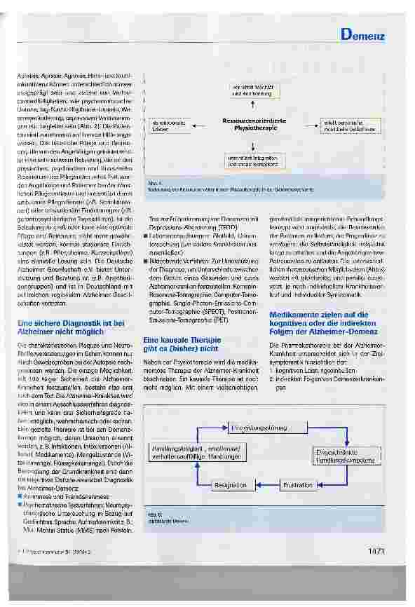 Vorschauseite 4: Ressourcen orientierte Physiotherapie mit dementen Patienten in der Gruppe
