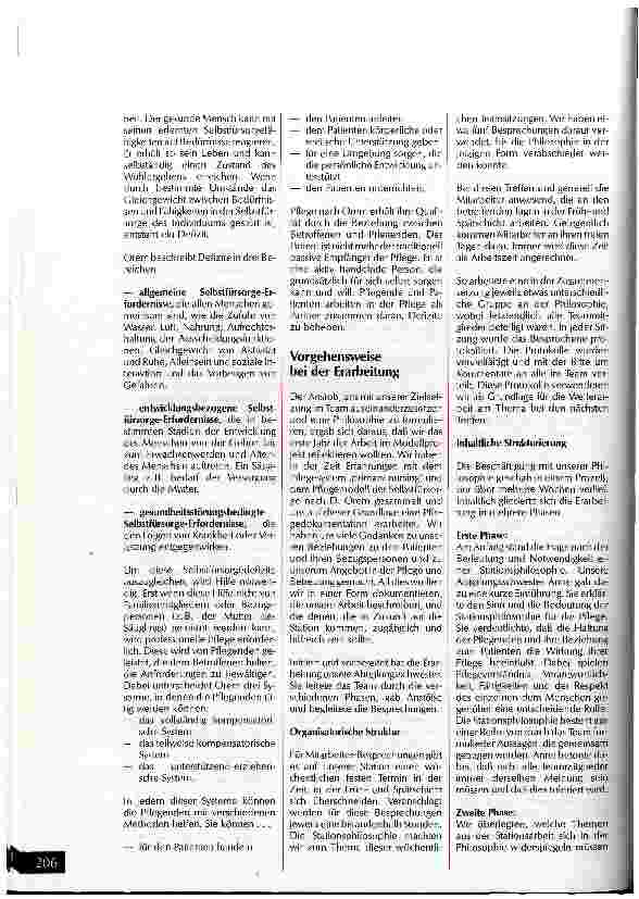 Vorschauseite 5: Ein Pflegeteam erarbeitet sich eine Stationsphilosophie Jahresarbeit
