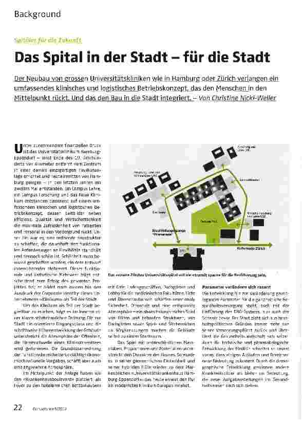 Vorschauseite 1: Das Spital in der Stadt - für die Stadt