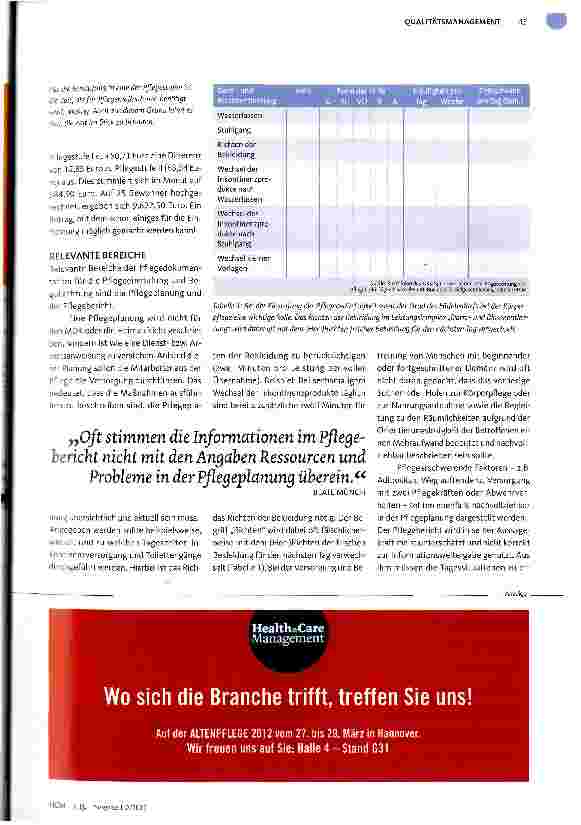 Vorschauseite 2: Die optimalen Pflegestufen erreichen