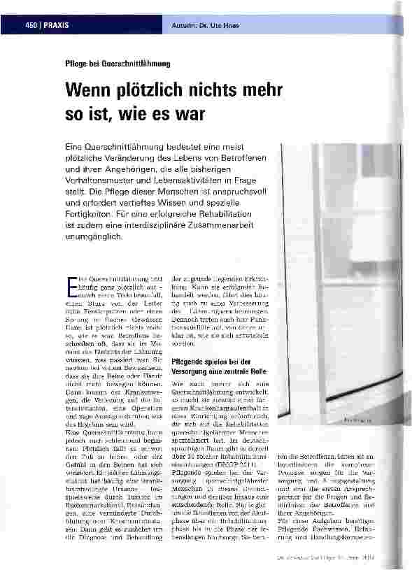 Vorschauseite 1: Wenn plötzlich nichts mehr so ist, wie es war
