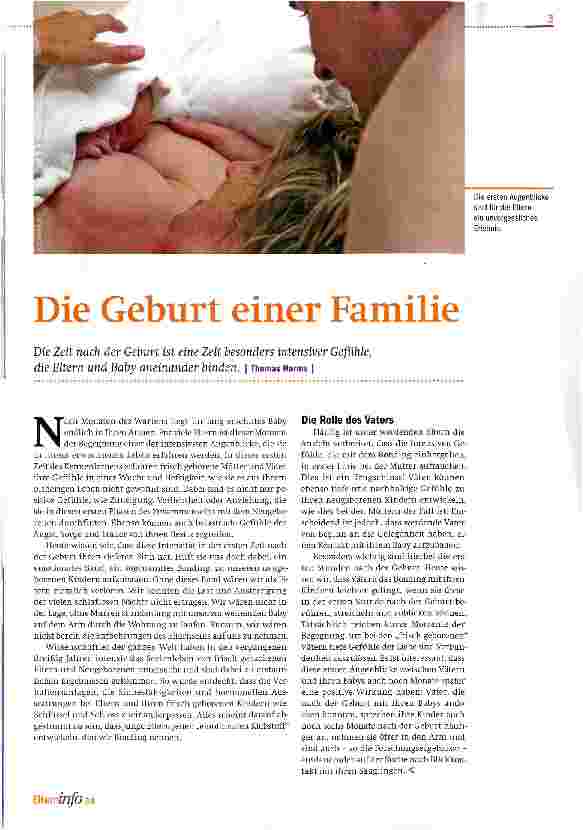 Vorschauseite 1: Die Geburt einer Familie