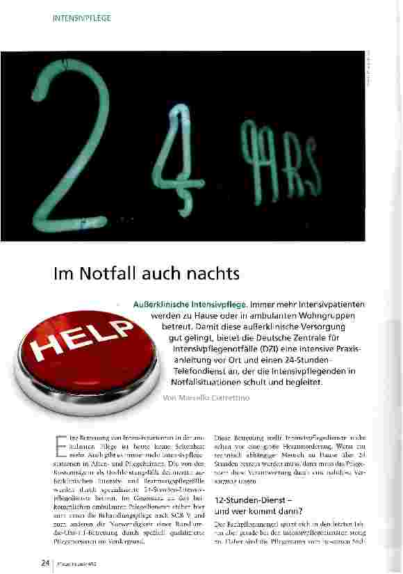 Vorschauseite 1: Im Notfall auch nachts