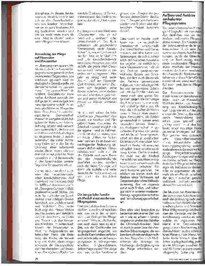 Vorschauseite 2: Ambulante Pflegedienste-gestern wie Morgen