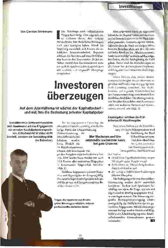 Vorschauseite 1: Investoren überzeugen