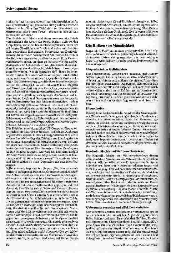 Vorschauseite 3: Männlichkeit als soziales Problem