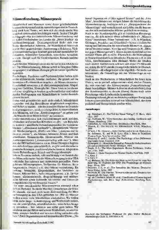 Vorschauseite 6: Männlichkeit als soziales Problem