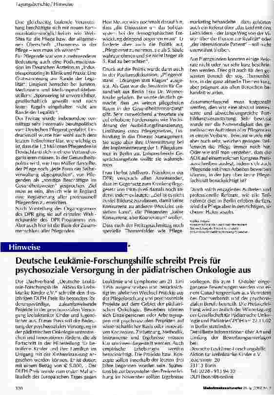 Vorschauseite 3: Wohin segelt die Pflege im Wahljahr?