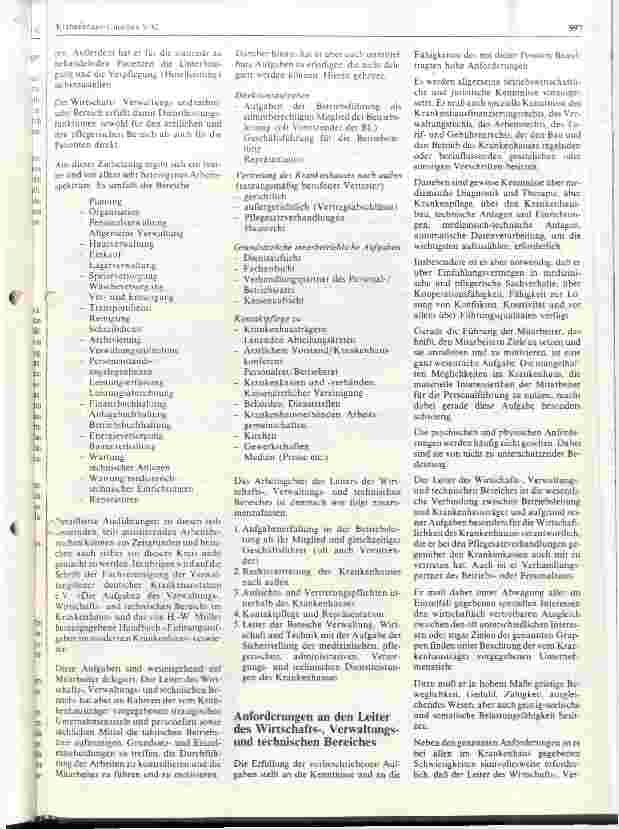 Vorschauseite 2: Das Berufsbild des Krankenhausmanagers
