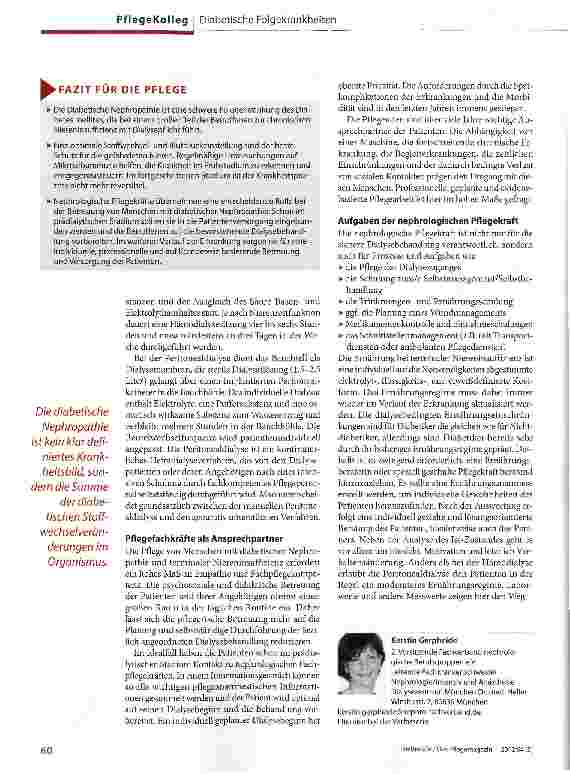 Vorschauseite 4: Diabetische Nephropathie -Nieren in Gefahr