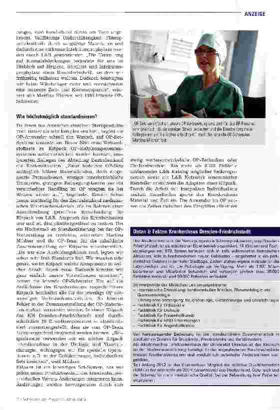 Vorschauseite 2: Im OP des Krankenhauses Dresden-Friedrichstadt
