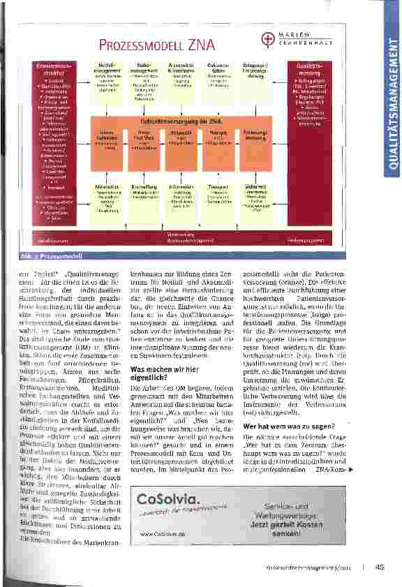 Vorschauseite 2: „Hilfe, die ZNA läuft schon wieder über! Qualitätsmanagement und Zentrumsbildung in der Notfallmedizin
