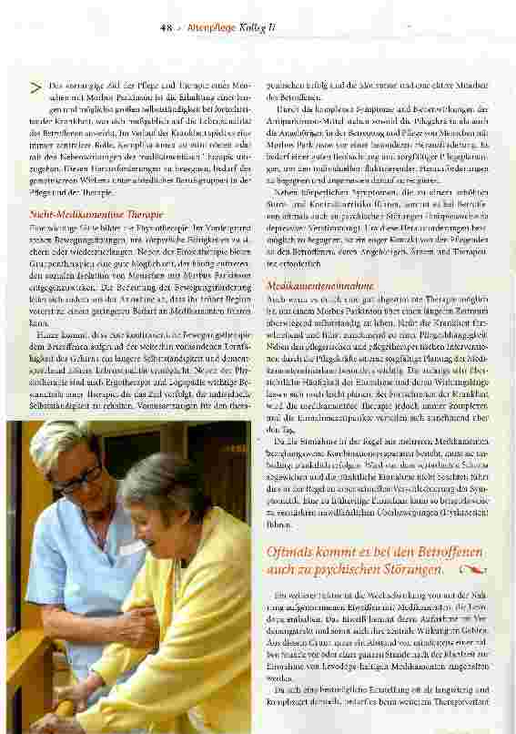 Vorschauseite 2: Pflege bei Parkinson > Teil II