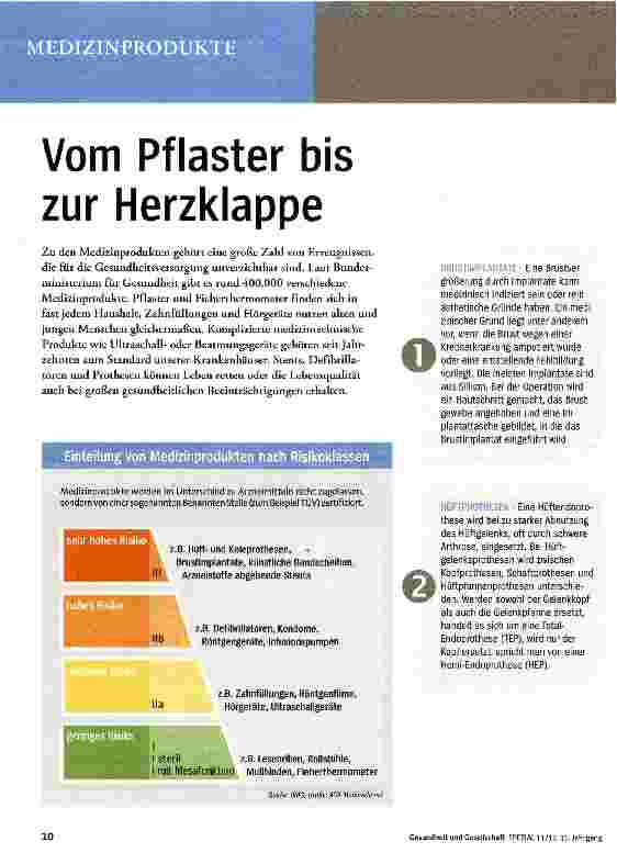 Vorschauseite 1: Vom Pflaster bis zur Herzklappe