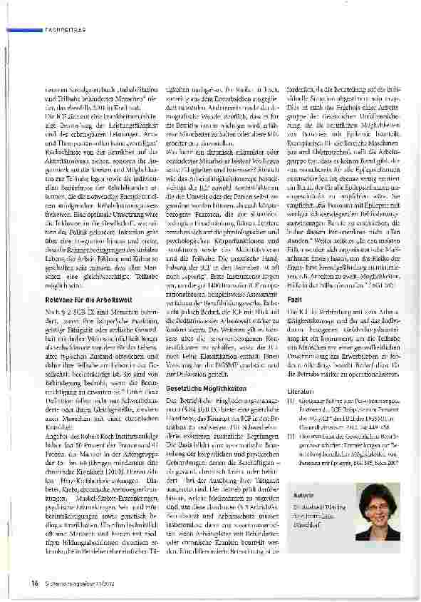 Vorschauseite 2: Chancen mit Einschränkung