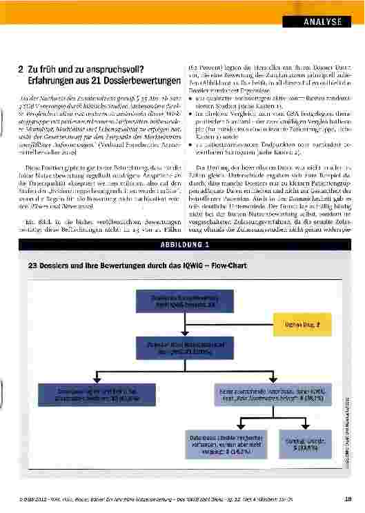 Vorschauseite 2: Ein Jahr frühe Nutzenbewertung