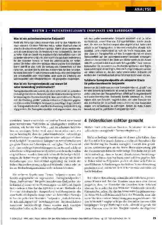 Vorschauseite 4: Ein Jahr frühe Nutzenbewertung