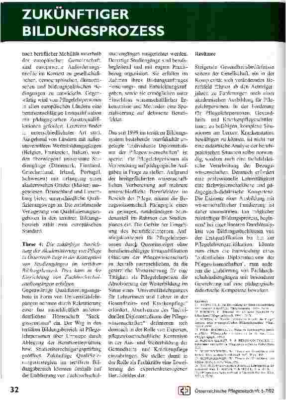Vorschauseite 2: Berufspädagogische Überlegungen zur Qualifizierung von Pflege-Lehrpersonen