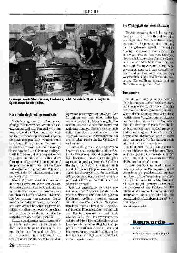 Vorschauseite 3: Es stehen uns schwierige Zeiten bevor Operationslagerungen