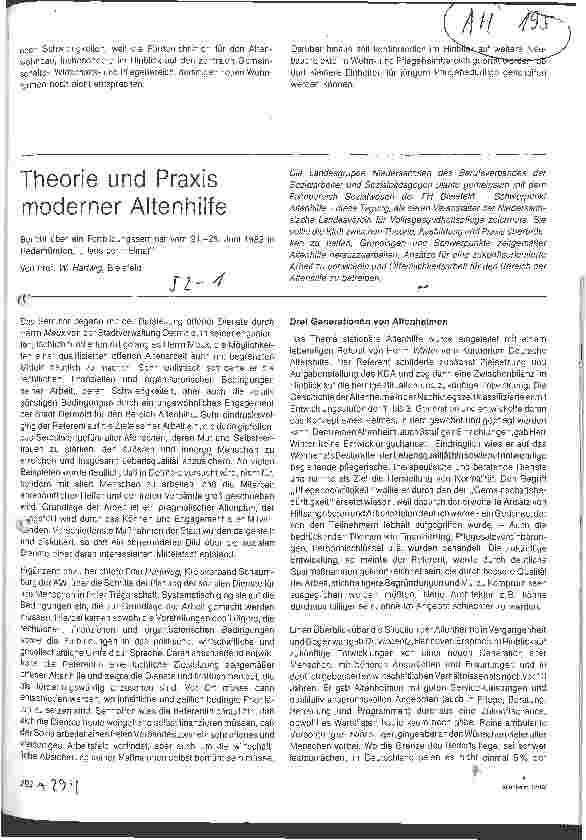Vorschauseite 4: Pflegebedürftige im mittleren Lebensalter:Im Altenpflegeheim fehlplaziert? (III)