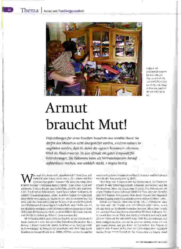 Vorschauseite 1: Armut braucht Mut!