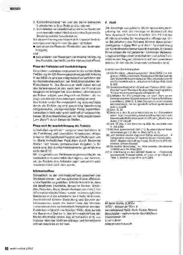 Vorschauseite 4: Medizinprodukte in Europa