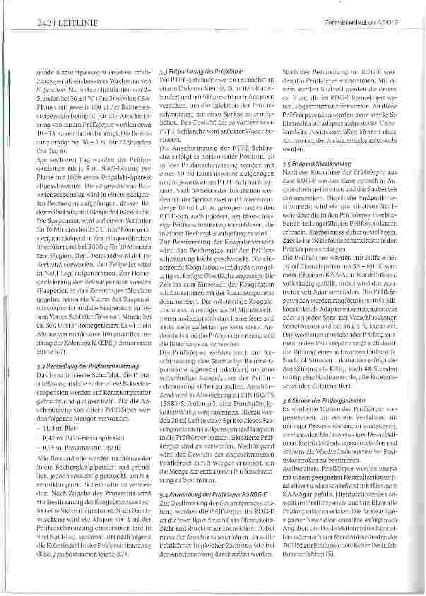 Vorschauseite 3: Methode zur Überprüfung der Gesamt-prozessleistung von Reinigungs-Desinfek-tionsgeräten für flexible Endoskope