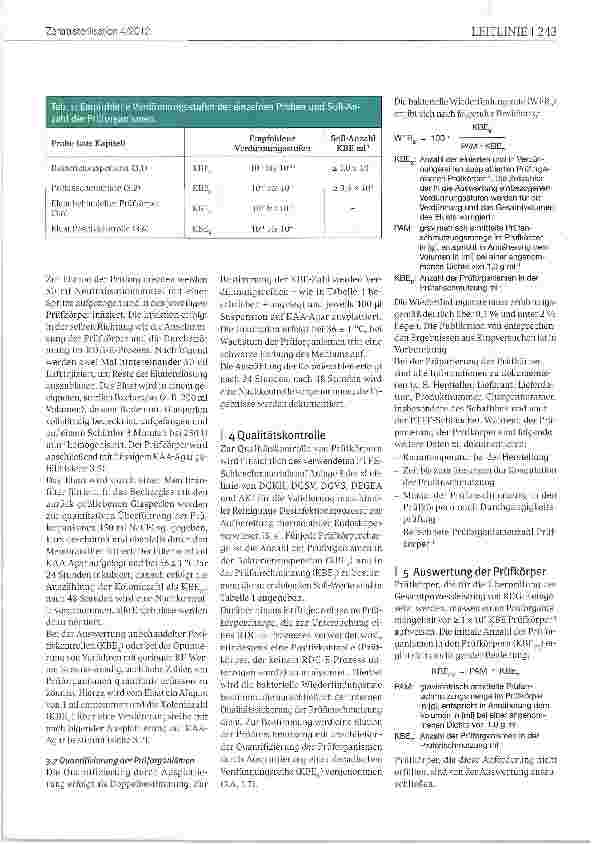 Vorschauseite 4: Methode zur Überprüfung der Gesamt-prozessleistung von Reinigungs-Desinfek-tionsgeräten für flexible Endoskope