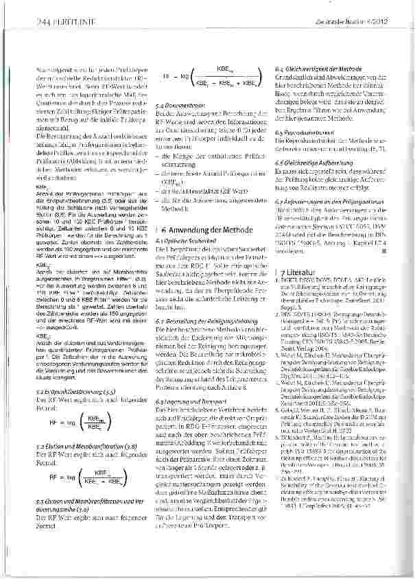 Vorschauseite 5: Methode zur Überprüfung der Gesamt-prozessleistung von Reinigungs-Desinfek-tionsgeräten für flexible Endoskope