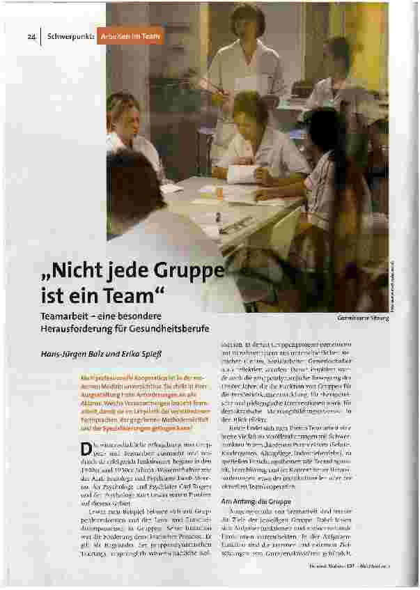 Vorschauseite 2: Nicht jede Gruppe ist ein Team