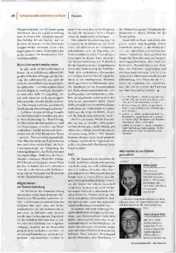 Vorschauseite 4: Nicht jede Gruppe ist ein Team