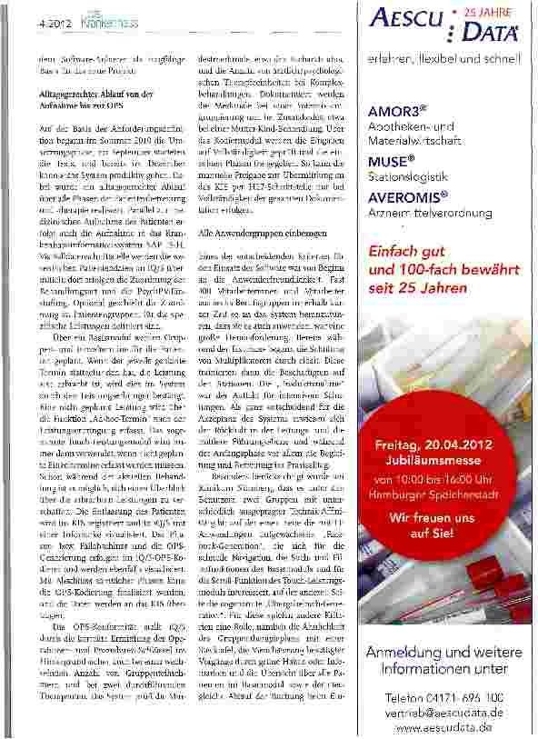 Vorschauseite 2: IT-gestützte Leistungserfassung und OPS-Generierung